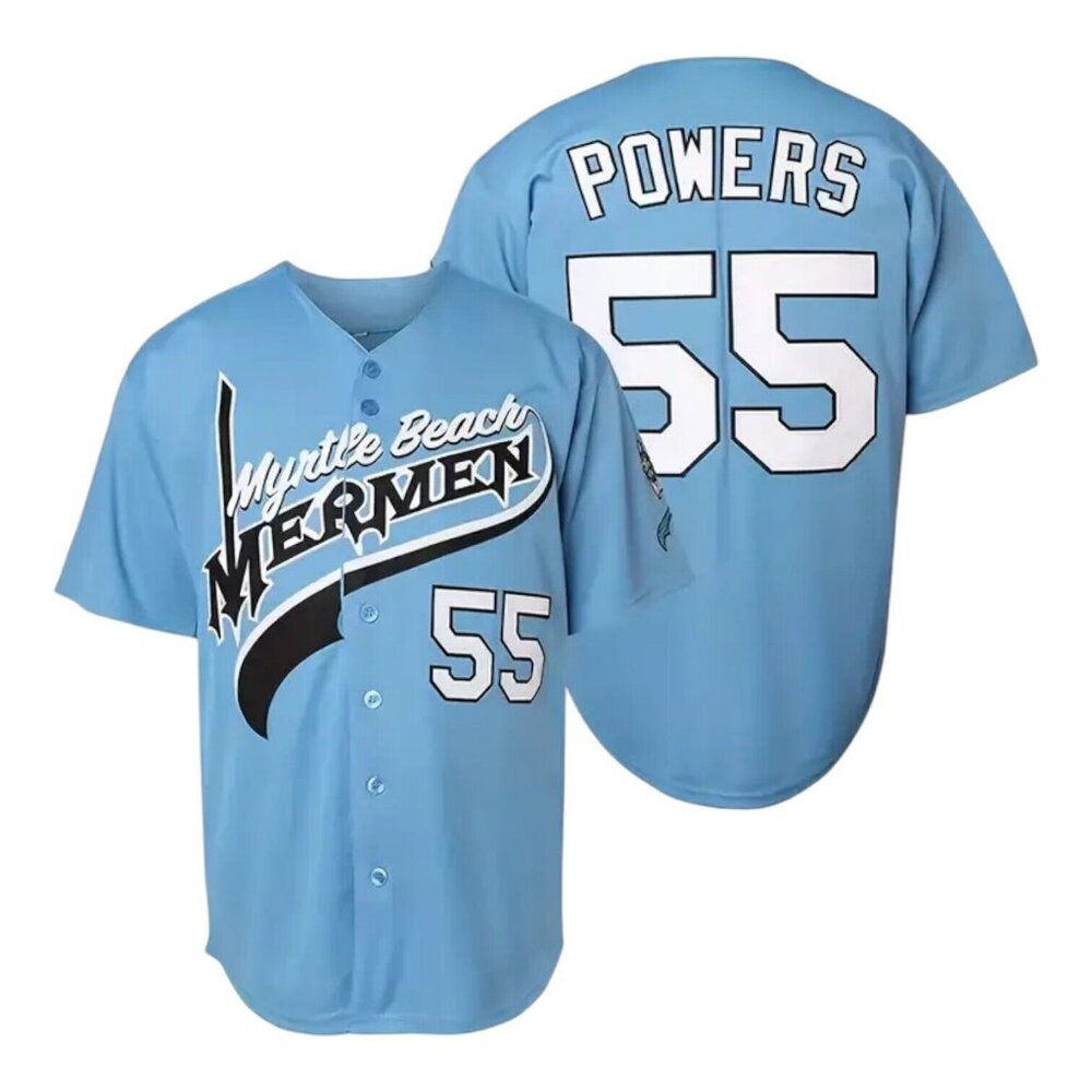 Myrtle Beach Mermen Kenny Powers #55 Baseball Jersey Eastbound & Down